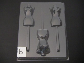 253x Mannequin Torso Chocolate Candy Lollipop Mold FACTORY SECOND