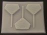 101sp S Man Emblem Chocolate or Hard Candy Lollipop Mold