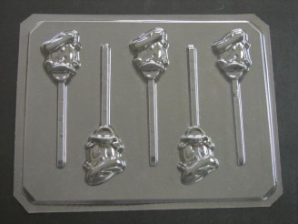 106sp Male Duck Face Chocolate or Hard Candy Lollipop Mold