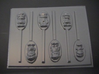 129sp Turnover and Friends Chocolate Candy Lollipop Mold