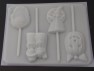 2417 Halloween Thanksgiving Set Chocolate or Hard Candy Lollipop Mold